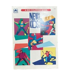 Vintage 1990 New Kids on the Block Coloring Book Golden Books Blank NKOTB NOS